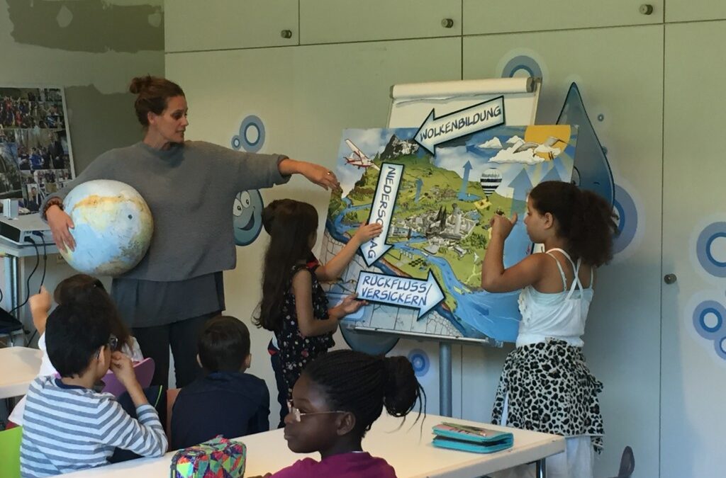 Die 3. und 4. Klassen besuchen die Wasserschule